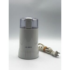 Mr. Coffee Model IDS 55 Electric Coffee or Spice Grinder White Works